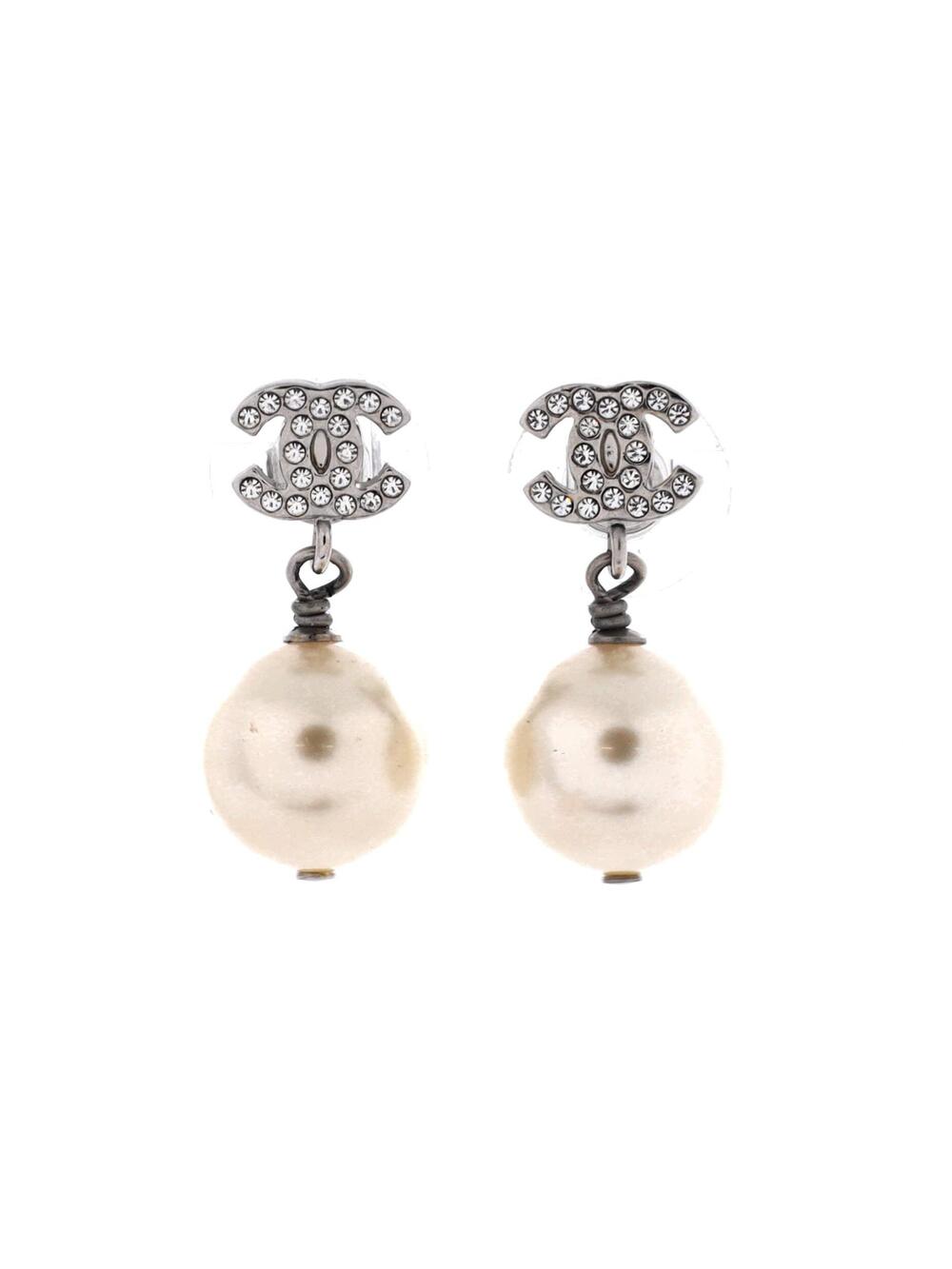 Chanel Cc Dangle Earrings Crystal #351228C64B